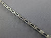 6.75CT DIAMOND & AAA SAPPHIRE 18K WHITE GOLD EMERALD CUT & ROUND TENNIS BRACELET
