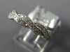 .26CT DIAMOND 18K WHITE GOLD 3D PAVE FILIGREE MILGRAIN INFINITY ANNIVERSARY RING