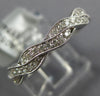 .26CT DIAMOND 18K WHITE GOLD 3D PAVE FILIGREE MILGRAIN INFINITY ANNIVERSARY RING