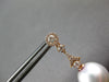 .44CT DIAMOND & AAA SOUTH SEA PEARL 18KT ROSE GOLD 3D TEAR DROP HANGING EARRINGS