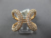 ESTATE LARGE 1.50CT DIAMOND 18KT ROSE GOLD MULTI ROW LOVE KNOT TENSION FUN RING