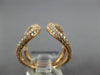 ESTATE LARGE 1.50CT DIAMOND 18KT ROSE GOLD MULTI ROW LOVE KNOT TENSION FUN RING