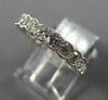 1.86CT DIAMOND 18KT WHITE GOLD ROUND ETERNITY FILIGREE MILGRAIN ANNIVERSARY RING