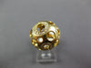 EXTRA LARGE .21CT DIAMOND 14KT YELLOW GOLD 3D OPEN CIRCULAR DOME SHAPE FUN RING
