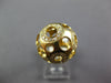 EXTRA LARGE .21CT DIAMOND 14KT YELLOW GOLD 3D OPEN CIRCULAR DOME SHAPE FUN RING