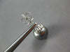 ESTATE .79CT DIAMOND & AAA TAHITIAN PEARL 18K WHITE GOLD FLOWER HANGING EARRINGS