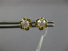 ESTATE .50CT DIAMOND 14KT YELLOW GOLD 3D CLASSIC ROUND FUN LOVE STUD EARRINGS