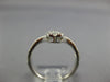 ESTATE 0.57CT DIAMOND 18KT WHITE GOLD 3D CLUSTER PEAR SHAPE CROWN FUN RING