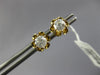ESTATE .50CT DIAMOND 14KT YELLOW GOLD 3D CLASSIC ROUND FUN LOVE STUD EARRINGS