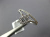 ESTATE 0.57CT DIAMOND 18KT WHITE GOLD 3D CLUSTER PEAR SHAPE CROWN FUN RING