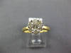 ESTATE .75CT DIAMOND 14KT 2 TONE GOLD 3d CLASSIC ROUND FLOWER INVISIBLE FUN RING