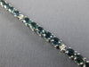 8.06CT DIAMOND & AAA SAPPHIRE 18KT WHITE GOLD 3D OVAL & ROUND TENNIS BRACELET