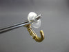 ESTATE .50CT DIAMOND 14KT YELLOW GOLD ROUND & BAGUETTE UMBRELLA HANGING EARRINGS