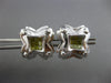 LARGE .74CT FANCY YELLOW DIAMOND 14KT WHITE GOLD 3D PRINCESS STAR STUD EARRINGS