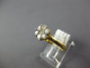 ESTATE .75CT DIAMOND 14KT 2 TONE GOLD 3d CLASSIC ROUND FLOWER INVISIBLE FUN RING