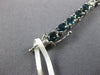 8.06CT DIAMOND & AAA SAPPHIRE 18KT WHITE GOLD 3D OVAL & ROUND TENNIS BRACELET