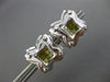 LARGE .74CT FANCY YELLOW DIAMOND 14KT WHITE GOLD 3D PRINCESS STAR STUD EARRINGS