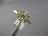 ESTATE .75CT DIAMOND 14KT 2 TONE GOLD 3d CLASSIC ROUND FLOWER INVISIBLE FUN RING