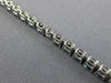 8.06CT DIAMOND & AAA SAPPHIRE 18KT WHITE GOLD 3D OVAL & ROUND TENNIS BRACELET