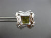 LARGE .74CT FANCY YELLOW DIAMOND 14KT WHITE GOLD 3D PRINCESS STAR STUD EARRINGS