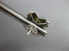 LARGE .74CT FANCY YELLOW DIAMOND 14KT WHITE GOLD 3D PRINCESS STAR STUD EARRINGS