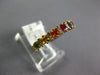 1.57CT DIAMOND & MULTI COLOR SAPPHIRE 14KT YELLOW GOLD PRINCESS & ROUND FUN RING