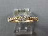 ESTATE .55CT DIAMOND 18K ROSE GOLD ROUND 3 STONE LUCIDA WEDDING ANNIVERSARY RING