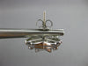 LARGE .74CT FANCY YELLOW DIAMOND 14KT WHITE GOLD 3D PRINCESS STAR STUD EARRINGS