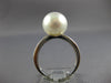LARGE .14CT DIAMOND & AAA SOUTH SEA PEARL 14KT WHITE GOLD 3D CLASSIC LOVE RING
