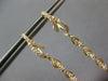 LARGE & LONG .58CT DIAMOND AAA SOUTH SEA PEARL 18KT YELLOW GOLD HANGING EARRINGS