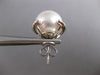 LARGE .41CT DIAMOND & AAA SOUTH SEA PEARL 18KT WHITE GOLD CIRCULAR STUD EARRINGS