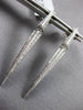 ESTATE 0.42CT DIAMOND 18KT WHITE GOLD 3D ELONGATED PYRAMID FUN HANGING EARRINGS