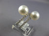 LARGE .60CT DIAMOND & AAA SOUTH SEA PEARL 18KT WHITE GOLD CRISS CROSS FUN RING