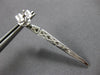 ESTATE 0.42CT DIAMOND 18KT WHITE GOLD 3D ELONGATED PYRAMID FUN HANGING EARRINGS