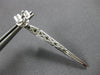 ESTATE 0.42CT DIAMOND 18KT WHITE GOLD 3D ELONGATED PYRAMID FUN HANGING EARRINGS