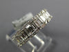 WIDE 2.53CT DIAMOND 18K WHITE GOLD 3D INVISIBLE SQUARE ETERNITY ANNIVERSARY RING