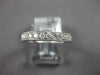 ESTATE 1.07CT DIAMOND 18K WHITE GOLD 3D ROUND FILIGREE ETERNITY ANNIVERSARY RING