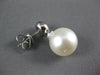 .23CT DIAMOND & AAA SOUTH SEA PEARL 18K WHITE GOLD BEZEL ETOILE HANGING EARRINGS