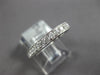 ESTATE 1.07CT DIAMOND 18K WHITE GOLD 3D ROUND FILIGREE ETERNITY ANNIVERSARY RING