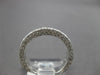 ESTATE 1.07CT DIAMOND 18K WHITE GOLD 3D ROUND FILIGREE ETERNITY ANNIVERSARY RING