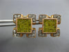 2.10CT WHITE & FANCY YELLOW DIAMOND 14KT ROSE GOLD 3D PRINCESS HANGING EARRINGS