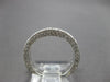 ESTATE 1.07CT DIAMOND 18K WHITE GOLD 3D ROUND FILIGREE ETERNITY ANNIVERSARY RING