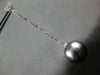 LONG .47CT DIAMOND & AAA TAHITIAN PEARL 18K WHITE GOLD 3D HEART HANGING EARRINGS