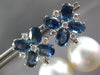 4.92CT DIAMOND & AAA SOUTH SEA PEARL & SAPPHIRE 18KT WHITE GOLD HANGING EARRINGS