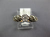 .51CT WHITE & CHOCOLATE FANCY DIAMOND 14KT YELLOW GOLD CLUSTER FLOWER FUN RING
