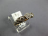 .51CT WHITE & CHOCOLATE FANCY DIAMOND 14KT YELLOW GOLD CLUSTER FLOWER FUN RING