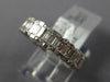 ESTATE 1.49CT DIAMOND 18KT WHITE GOLD INVISIBLE SQUARE ETERNITY ANNIVERSARY RING