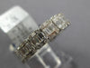 ESTATE 1.49CT DIAMOND 18KT WHITE GOLD INVISIBLE SQUARE ETERNITY ANNIVERSARY RING