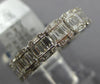 ESTATE 1.49CT DIAMOND 18KT WHITE GOLD INVISIBLE SQUARE ETERNITY ANNIVERSARY RING