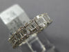 ESTATE 1.49CT DIAMOND 18KT WHITE GOLD INVISIBLE SQUARE ETERNITY ANNIVERSARY RING